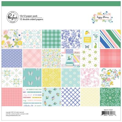 Pinkfresh Studio Happy Blooms Designpapier - Paper Pack